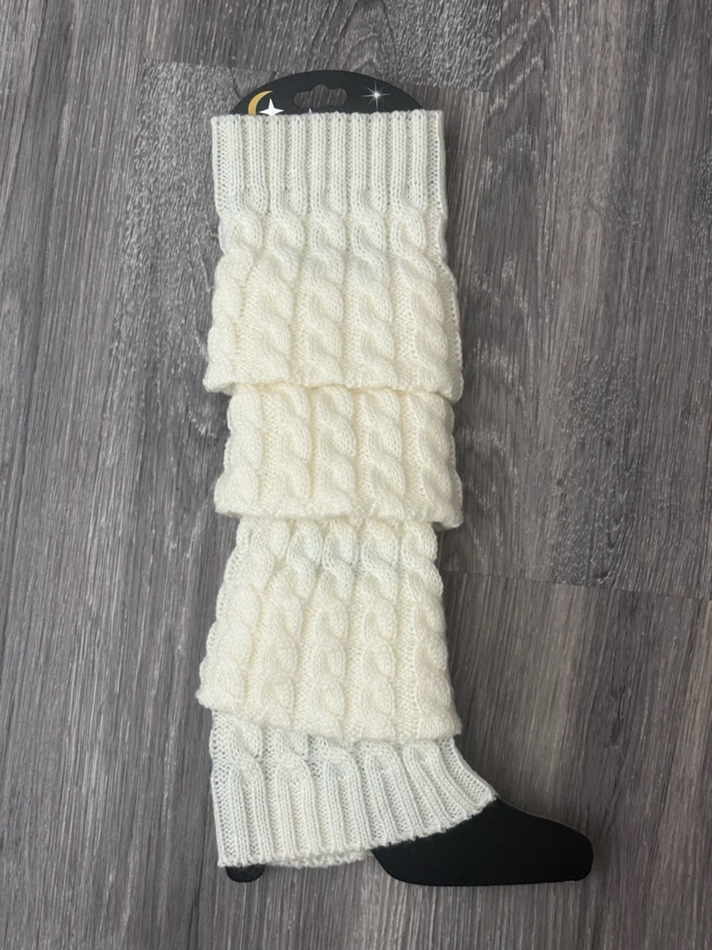 Cream Cable Knit Leg Warmers 🤍 Cozy Layered Style